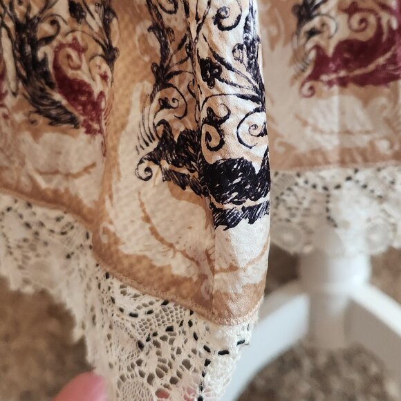 Elie Tahari Printed Silk Skirt - Picture 2 of 7